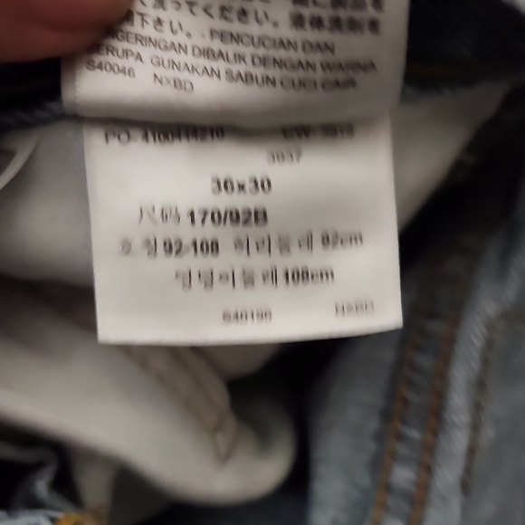 Men's Light Blue 550 Relaxed Fit With Tampered Leg Size 36 Waist - Picture 5 of 5